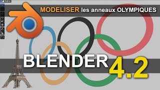 Anneaux Olympiques avec BLENDER 42 [upl. by Anigue]