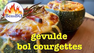 Gevulde Bol Courgettes op een rookplankje  stuffed zucchini [upl. by Nnayram]