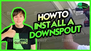 DIY  How to Install a Downspout for a Gutter [upl. by Ameline847]