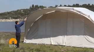 Luxury Handcrafted Glamping tent in 15 minutes watch Ctents assembly [upl. by Mariska]