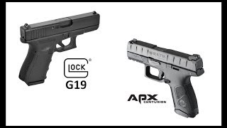 Beretta APX Centurion vs Glock 19 [upl. by Roselyn721]