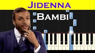 Jidenna  Bambi  Piano tutorial WITH NOTES  How to play [upl. by Adnic]