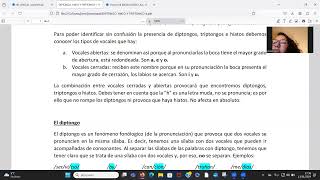 Diptongo hiato triptongo [upl. by Agarhs]
