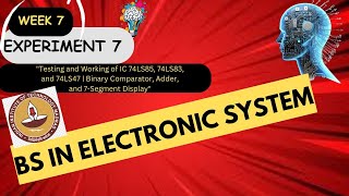 Testing and Working of IC 74LS85 74LS83 74LS47  Binary Comparator Adder and 7Segment Display [upl. by Assir]