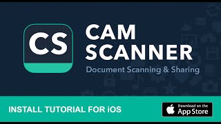 How To Install and Use CamScanner on iOS [upl. by Narcho]