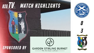 MATCH HIGHLIGHTS I Brromhill 03 Tranent I Sunday 6th October [upl. by Robinson628]