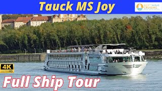 TAUCK ms JOY  Full Ship Tour  Common Areas  4K [upl. by Gnal936]