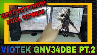 The last Monitor you will ever BUY Best settings Viotek GNV34DBE [upl. by Cronin165]