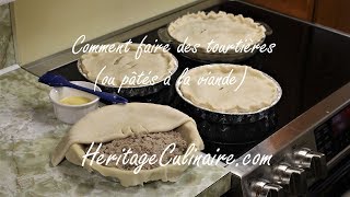 Comment faire des tourtières pâtés à la viande [upl. by Emoraj]