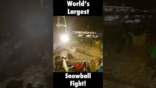 Worlds Largest Snowball Fight [upl. by Ivanah423]