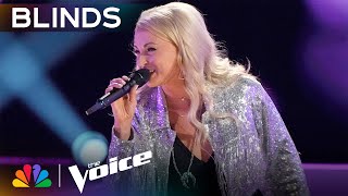 Karen Waldrup Fires Up the Stage and Coaches with Jo Dee Messinas quotBye Byequot  Voice Blind Auditions [upl. by Zsolway]