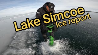 Lake Simcoe Ice Report  January 19 2024 [upl. by Nedac]