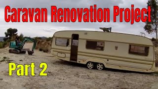 Caravan Renovation Project  Part 2 caravanrenovation offgridliving [upl. by Amari]