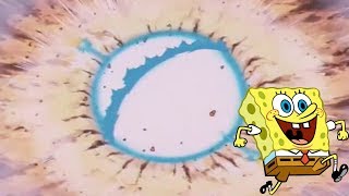 Gohan vs Cell Kamehameha narrated by spongebob [upl. by Annovy]