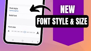 How to Change Font Size and Style on Samsung [upl. by Tepper361]