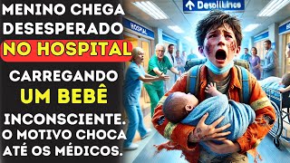 MENINO CHEGA NO HOSPITAL COM UM BEBÊ NOS BRAÇOS O MOTIVO CHOCA ATÉ OS MÉDICOS [upl. by Qerat]