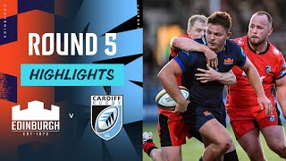 Edinburgh v Cardiff Rugby  Highlights  Round 5  URC 202425 [upl. by Ibbetson]