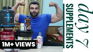 Best Supplements To Build Muscle And Burn Fat  Day 7  Fat To Fit 60 Days Transformation [upl. by Christianity]