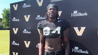 TE Kam Johnson post fall practice 813 [upl. by Gimble]