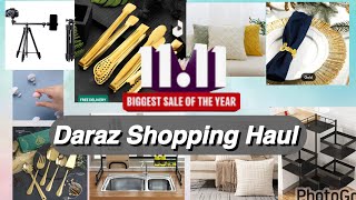 Daraz 1111 sale 🛍️  Huge Daraz shopping haul  Biggest sale huge shopping haul Affordable [upl. by Lonier697]