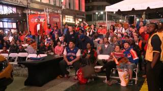 New York Knicks Viewing Party for Game 3 at Herald Square [upl. by Helfand]