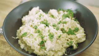 Baked Chicken Mushroom and Leek Risotto  Let’s Eat at Home [upl. by Masha]