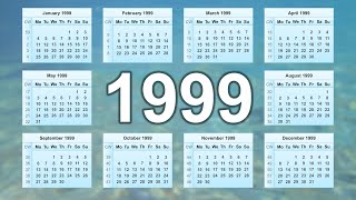 Calendar 1999 [upl. by Retep]