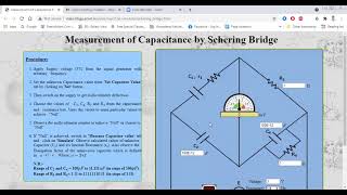 Measurement of capacitance using Schering Bridge PARTII [upl. by Atnuhs641]