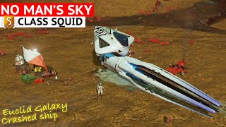 FREE Crashed SClass White Squid Ship in No Mans Sky [upl. by Johnette]