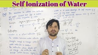 Self Ionization of Water Class 10 Autoionization of Water  MT CHEMISTRY [upl. by Nylirac]