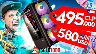 🔥POR FIN🔥 Un PC Gamer que CORRE todo por 500000 CLP 580 USD y con RTX 😱 gaming pc solotodo [upl. by Lavern]