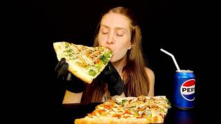 ASMR  Eating Pizza 🍕  Mukbang Pleasant sounds of eating Relaxing ASMR [upl. by Higginbotham3]