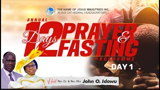 ANNUAL 12DAY PRAYER amp FASTING DAY 1  05122024 [upl. by Iver]