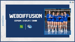 Volleyball féminin Carabins contre Vert et Or [upl. by Nekcarb]