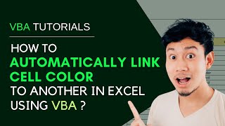 How to Automatically Link a Cell Color to Another in Excel Using VBA [upl. by Einatirb]