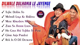 Dilwale Dulhania Le Jayenge Movie All Songs  DDLJ  Shahrukh Khan amp Kajol  Indian Popular Music [upl. by Aramahs]