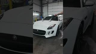 Satisfying Jaguar cleaning ASMR Relax and watch the magic carcare detailing ppf explore [upl. by Etteragram]