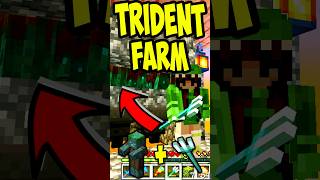 How To Build Easy Trident Farm in Survival Minecraft 120 minecraft shorts [upl. by Kristian959]