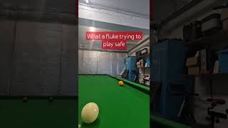 What a fluke while trying to play a safety shot playing snooker snooker [upl. by Ydnar]