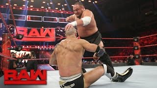 Cesaro vs Samoa Joe Raw Feb 27 2017 [upl. by Daveda]