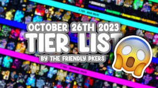 YBA NEW OCTOBER 26TH 2023  TIER LIST [upl. by Anirtac985]