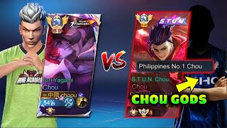 I MET CHOU GODS IN RANKED AND THIS HAPPENED he challenge the wrong person  Mobile Legends [upl. by Burrell473]