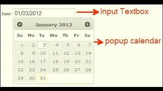 How to Insert Calendar in Textboxes in ASPNET THE EASIEST WAY July 2018 [upl. by Aerdnaek]