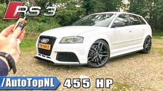 455HP Audi RS3 8P TVS Engineering REVIEW POV Test Drive on AUTOBAHN amp ROAD by AutoTopNL [upl. by Amlez534]