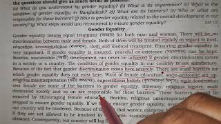 Gender equality paragraph paragraph genderequality [upl. by Annoeik]