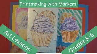 Kids Art Lesson  Printmaking [upl. by Alejandrina]