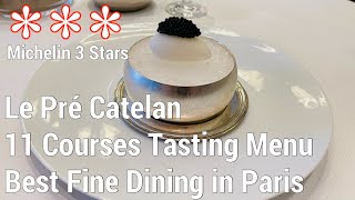 Paris 3 Michelin star at Le Pré Catelan 11 Course Tasting menu Fine Dining France €262pp 286pp [upl. by Hannavas]