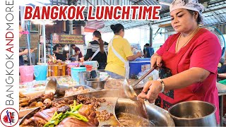 Lunchtime in BANGKOK  Amazing THAI STREET FOOD [upl. by Idorb869]