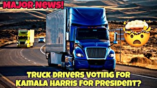 Truck Drivers Voting For Kamala Harris For President On Nov 5th To Help Trucking [upl. by Bradly]