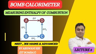 CONSTANT VOLUME CALORIMETER  PRINCIPLE OF CALORIMETRY  THERMODYNAMICS amp THERMOCHEMISTRY CLASS11 [upl. by Sergei]